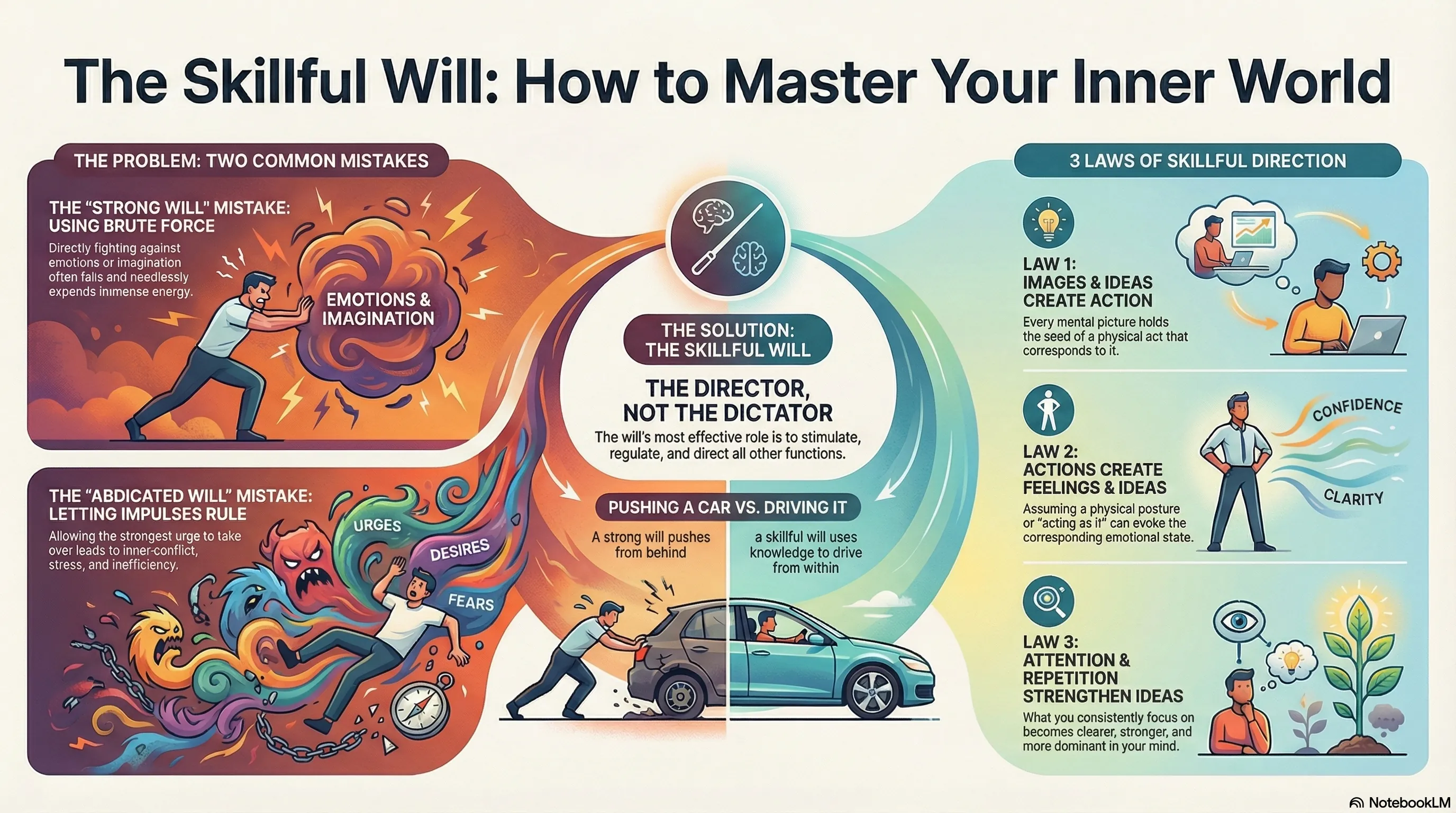 The Skillful Will: How to Master Your Inner World Infographic
